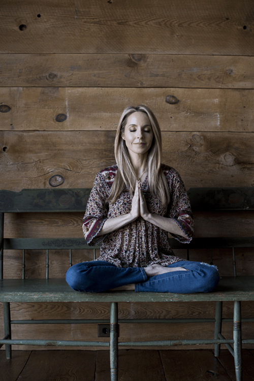 gabby meditating