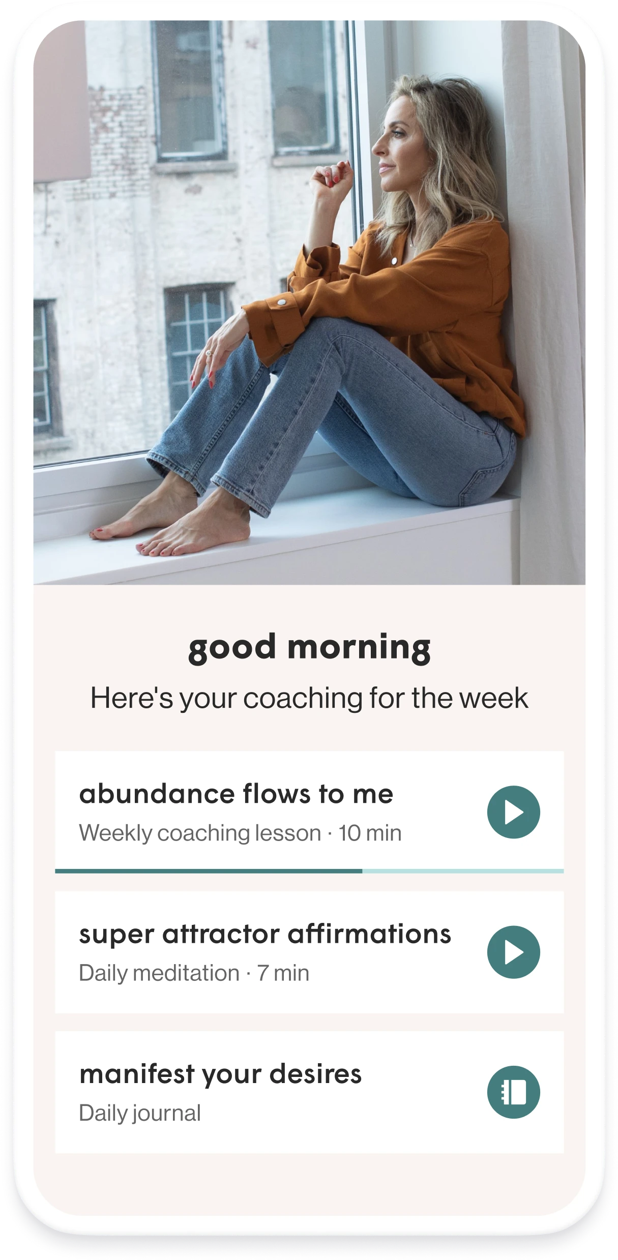 Gabby coaching app screenshot